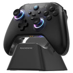 Gamepad Controles Gamer Inalámbrico Machenike G3 V2 Con Carga Base 1000Hz De Retorno Joystick Hall Disparadores Hall Vibración Ajustable 1000Hz De Retorno(Con cable + Receptor USB 2.4Ghz + Bluetooth) color negro