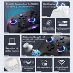 Gamepad Controles Gamer Inalámbrico Machenike G3 V2 Con Carga Base 1000Hz De Retorno Joystick Hall Disparadores Hall Vibración Ajustable 1000Hz De Retorno(Con cable + Receptor USB 2.4Ghz + Bluetooth) color negro