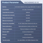 Gamepad Controles Gamer Inalámbrico Machenike G3 V2 Con Carga Base 1000Hz De Retorno Joystick Hall Disparadores Hall Vibración Ajustable 1000Hz De Retorno(Con cable + Receptor USB 2.4Ghz + Bluetooth) color negro