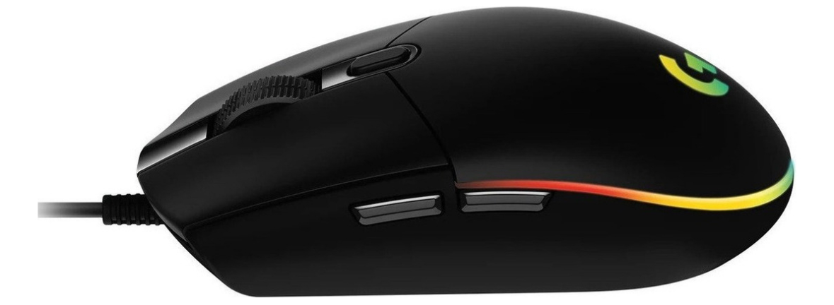 Mouse Gaming Logitech G203, color negro