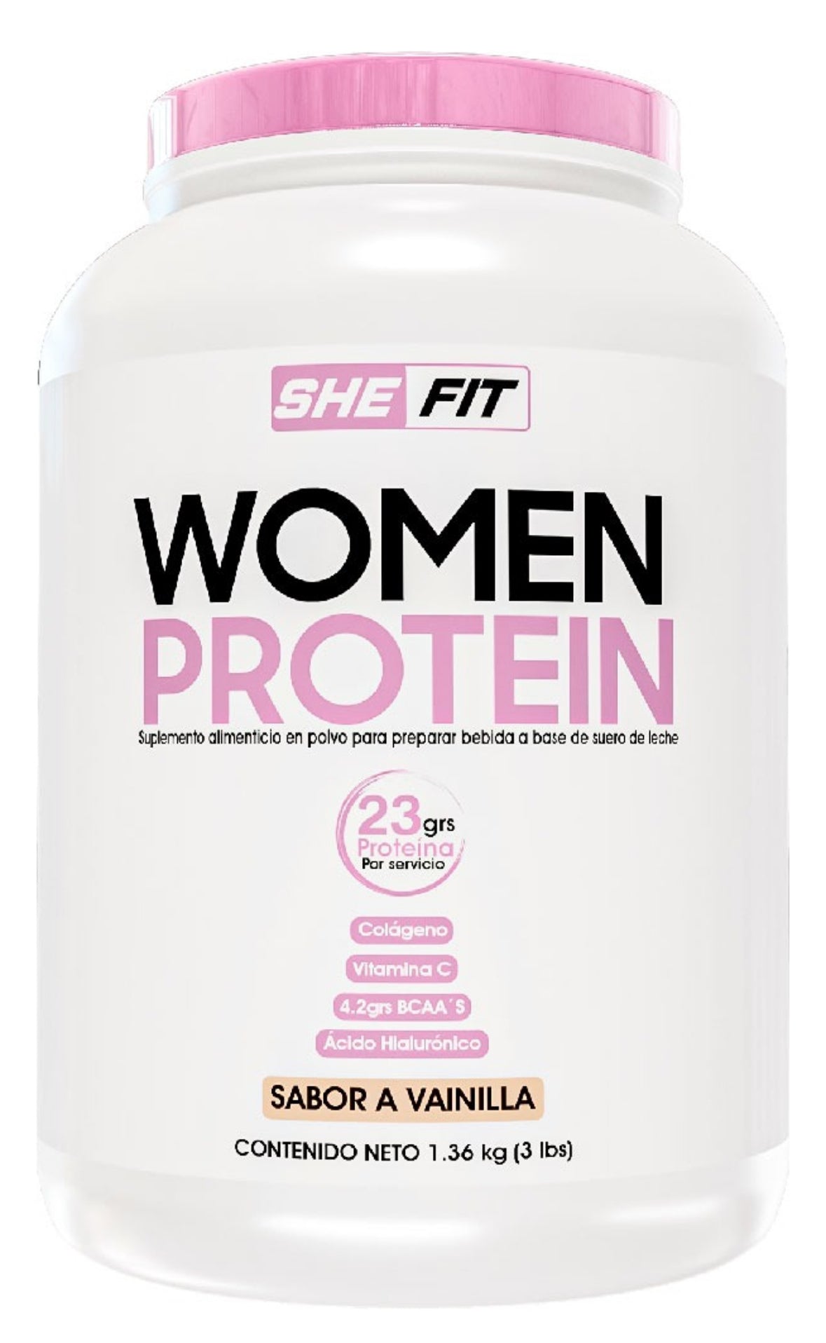 Proteina Bhp She Fit 3lb Proteina Para Mujer Los Sabor Sabor Vainilla