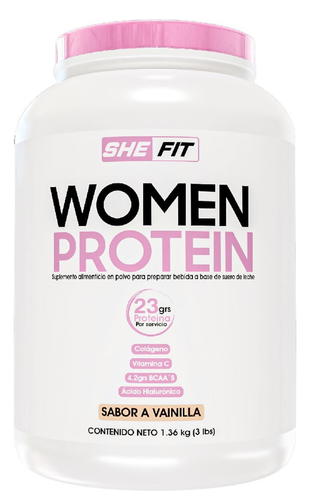 Proteina Bhp She Fit 3lb Proteina Para Mujer Los Sabor Sabor Vainilla