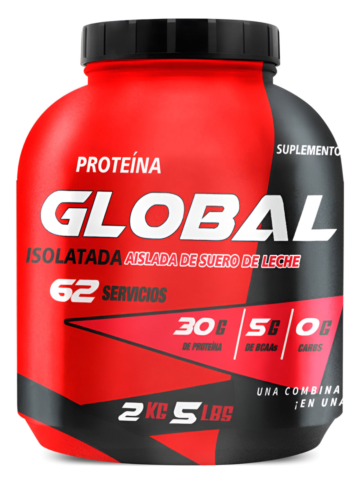 Proteina Whey Hidrolizada Isolate Global 2 Kg Sabores Vainilla, Fresa y Chocolate
