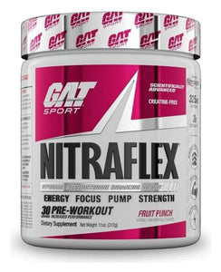 Suplemento en polvo GAT Sport Advanced Pre-Workout Aminoácidos sabor ponche de frutas x 312g