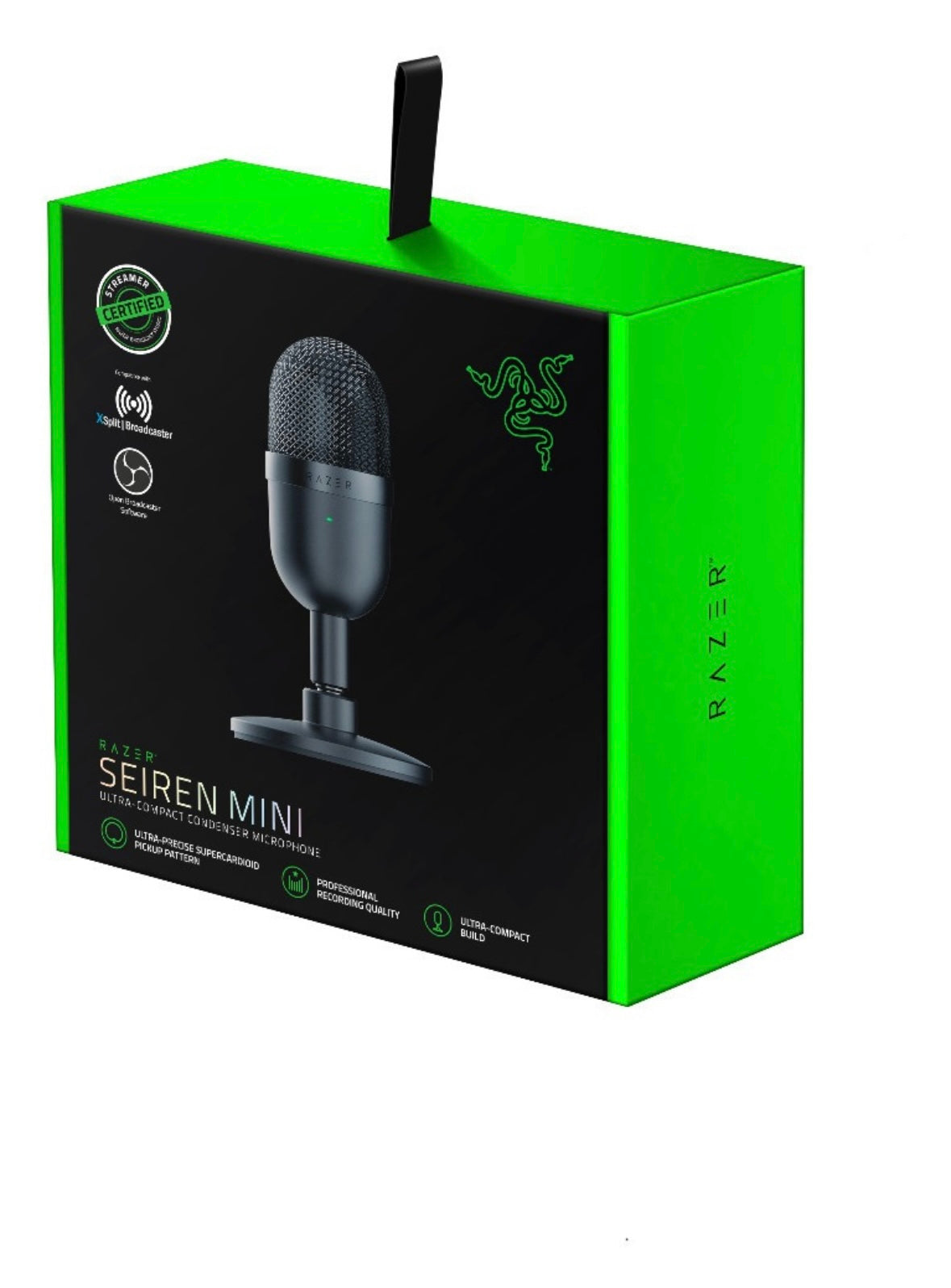 Micrófono Razer Seiren Mini Stream Podcast Color Negro