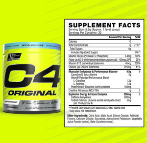 Suplemento en polvo Cellucor Aminoácido sabor icy blue razz x 180g
