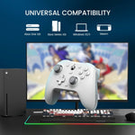 Mando con cable Gamesir G7 HE (compatible con Xbox/PC), equipado con sensor Hall, color: blanco.