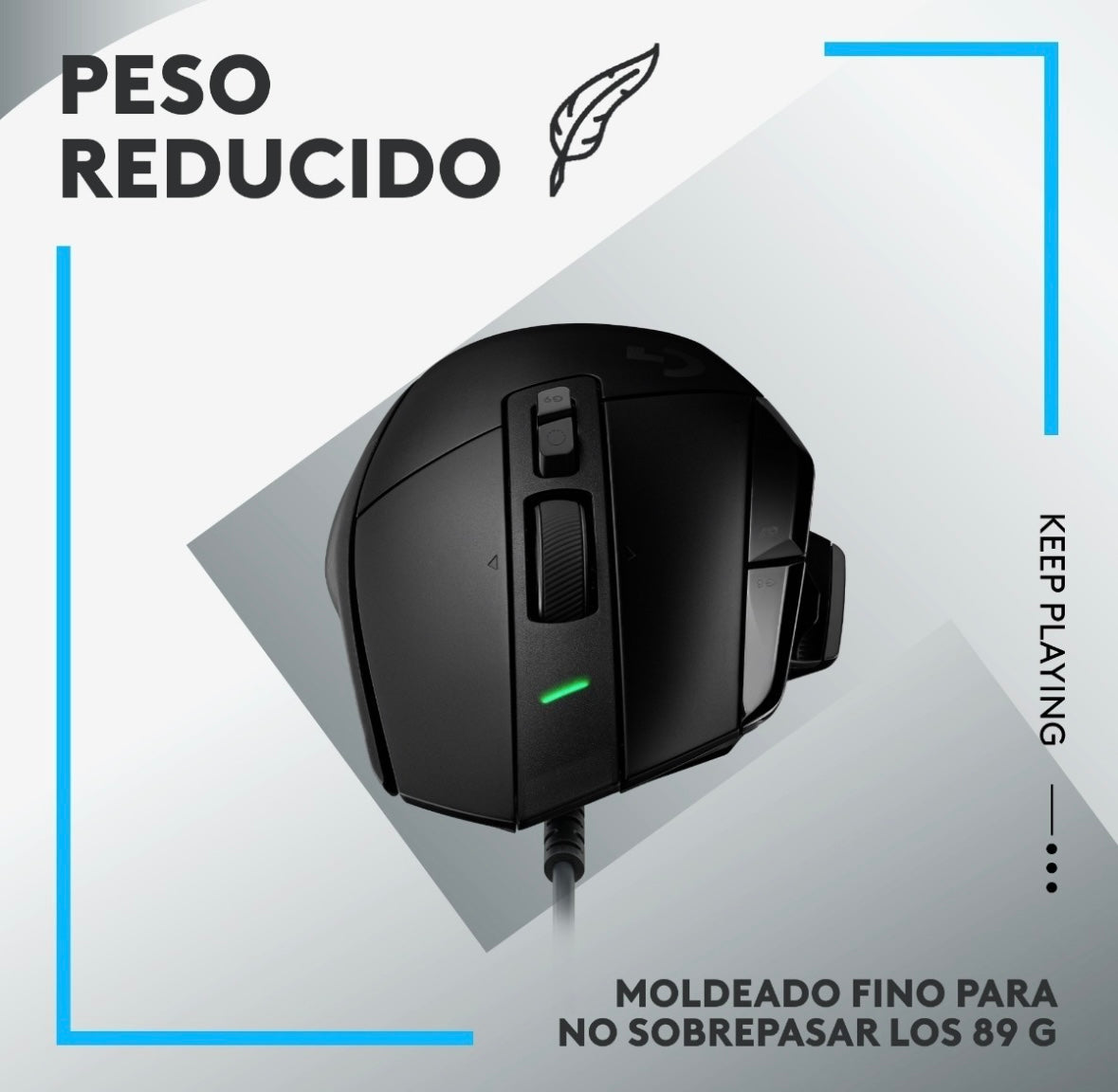 Mouse Logitech G502 X Óptico Para Juegos Color Negro