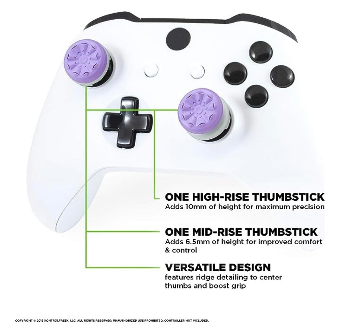 Kontrolfreek Fps Freek Galaxy Morado Para Ps4 Y Ps5, Xbox