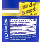 Ronnie Coleman Creatina XS Unflavoured Powder 120 Servicios