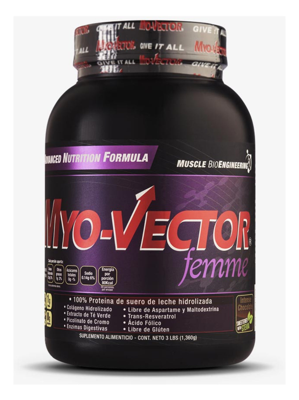 Proteína Mujer Myovector Femme Choco Fresa 3 Lbs Cero Carbs
