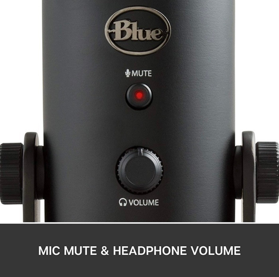 Micrófono Blue Yeti Condensador Omnidireccional color blackout