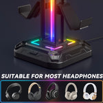 Soporte de auriculares Oivo girable y gancho de controlador desmontable RGB LED