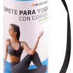 Redlemon Tapete para Yoga con Correa para Transportar, Yoga Mat de 9 mm de Grosor para Pilates, Ejercicio, Gimnasio, Resistente, Flexible y Portátil, Rosa y Azul, Fácil de Limpiar, Enrollable, Azul