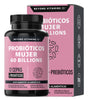 Probióticos Mujer 60 Billion + Prebióticos (prebiotic) + Inulina de Agave 12 Cepas Beyond Vitamins - Probióticos femeninos - Probióticos Vaginales Flora - Candida Cleanse Fibra - 60 Cápsulas