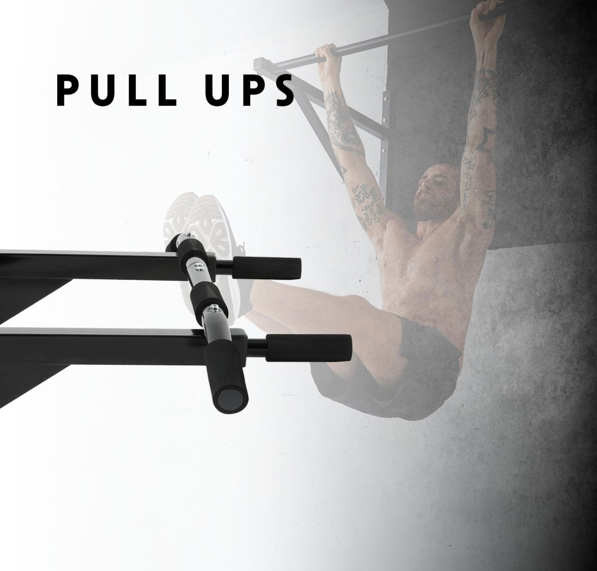 Barra Para Dominadas Pull Up Bar Bywell Color Negro