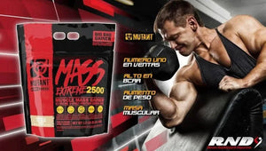 Proteina Mutant Mass Extreme 2500 6 Lbs Ganador De Peso Sabor Triple Chocolate