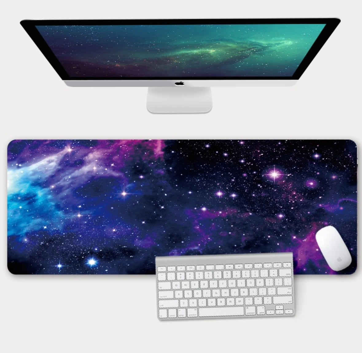 Mouse Pad Alfombrilla Ratón 80x30cm Profesional Color Mundo Galaxia Universo