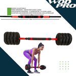 Set Kit Mancuernas Pesas Multiusos Ajustables Hogar Gym 30kg Color No