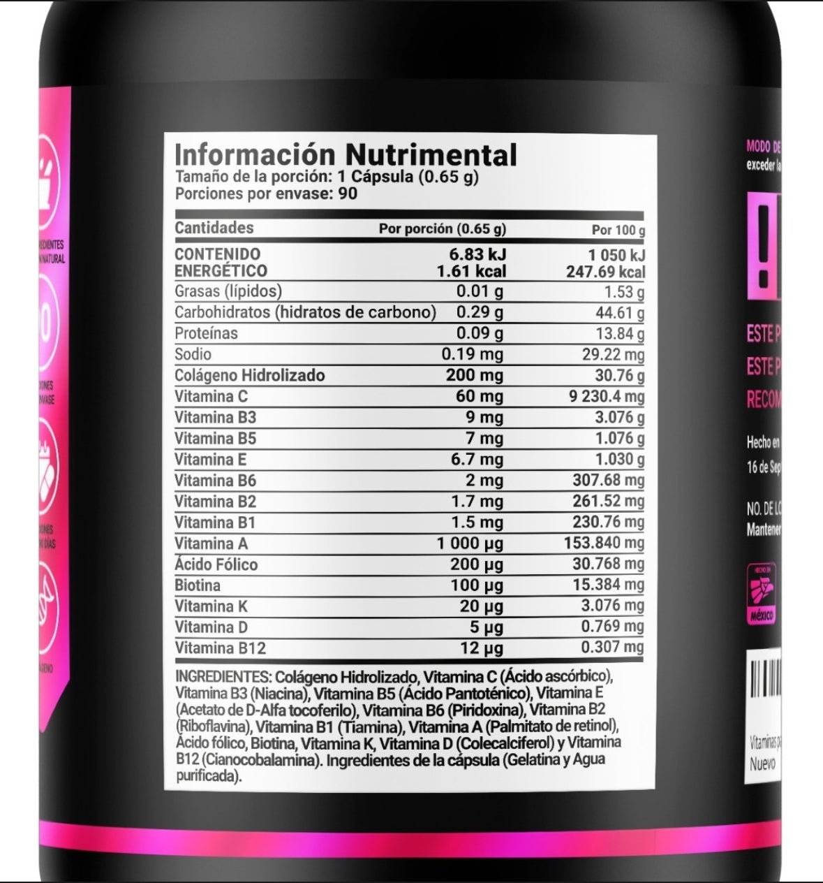 Multivitamínico De Mujer 90 Cápsulas Vitaminas Mujer B Life