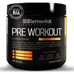 Elemental Performance, Pre-workout - Beta-alanina, L-Arginina, guaraná | 30 Porciones De 10g C/u | 300g Sabor Ponche de frutas