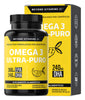 Omega 3 Premium 1000mg Suplemento Alimenticio Aceite De Pescado Como Tg Beyond Vitamins Sin Sabor Sin Rellenos - Vitaminas Mujer / Hombre - 60 Cápsulas