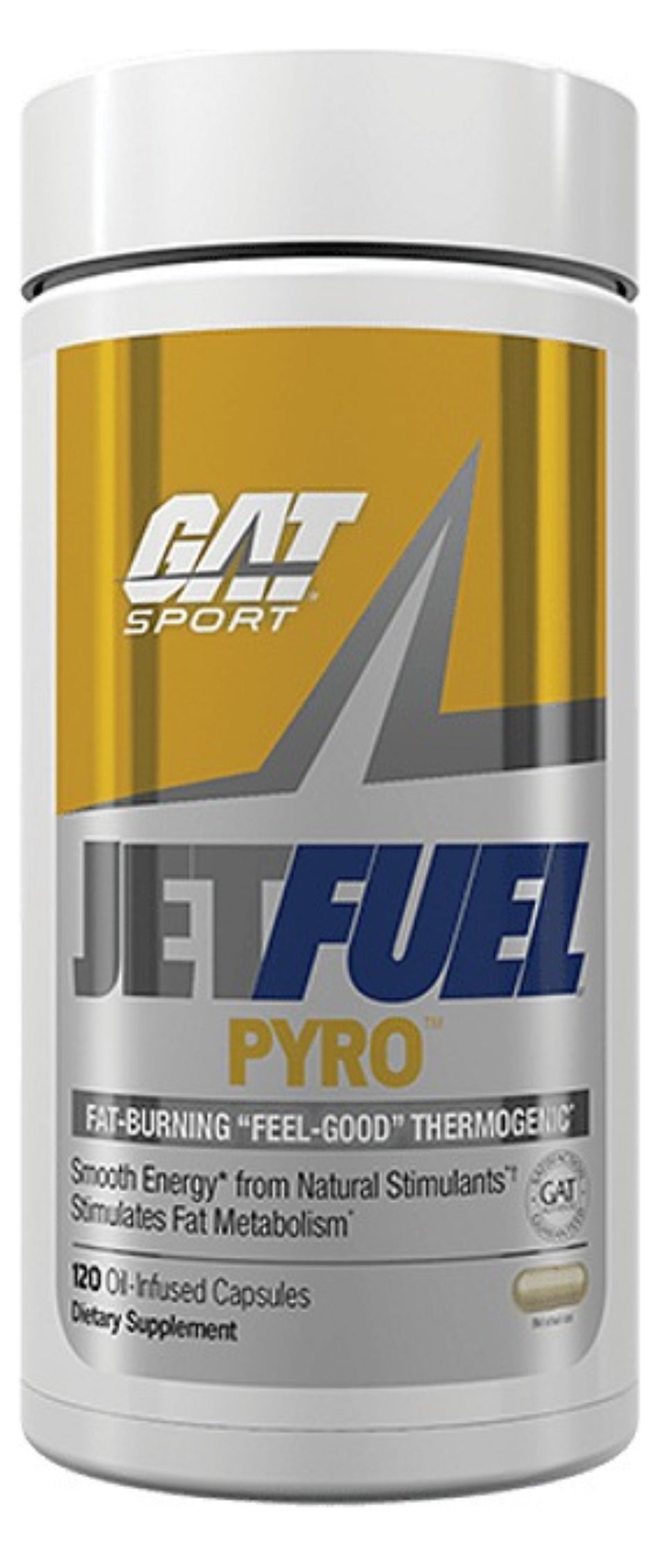 Gat Sport Jetfuel Pyro Quemador De Grasa 120 Capsulas
