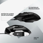 Mouse Logitech G502 X Óptico Para Juegos Color Negro