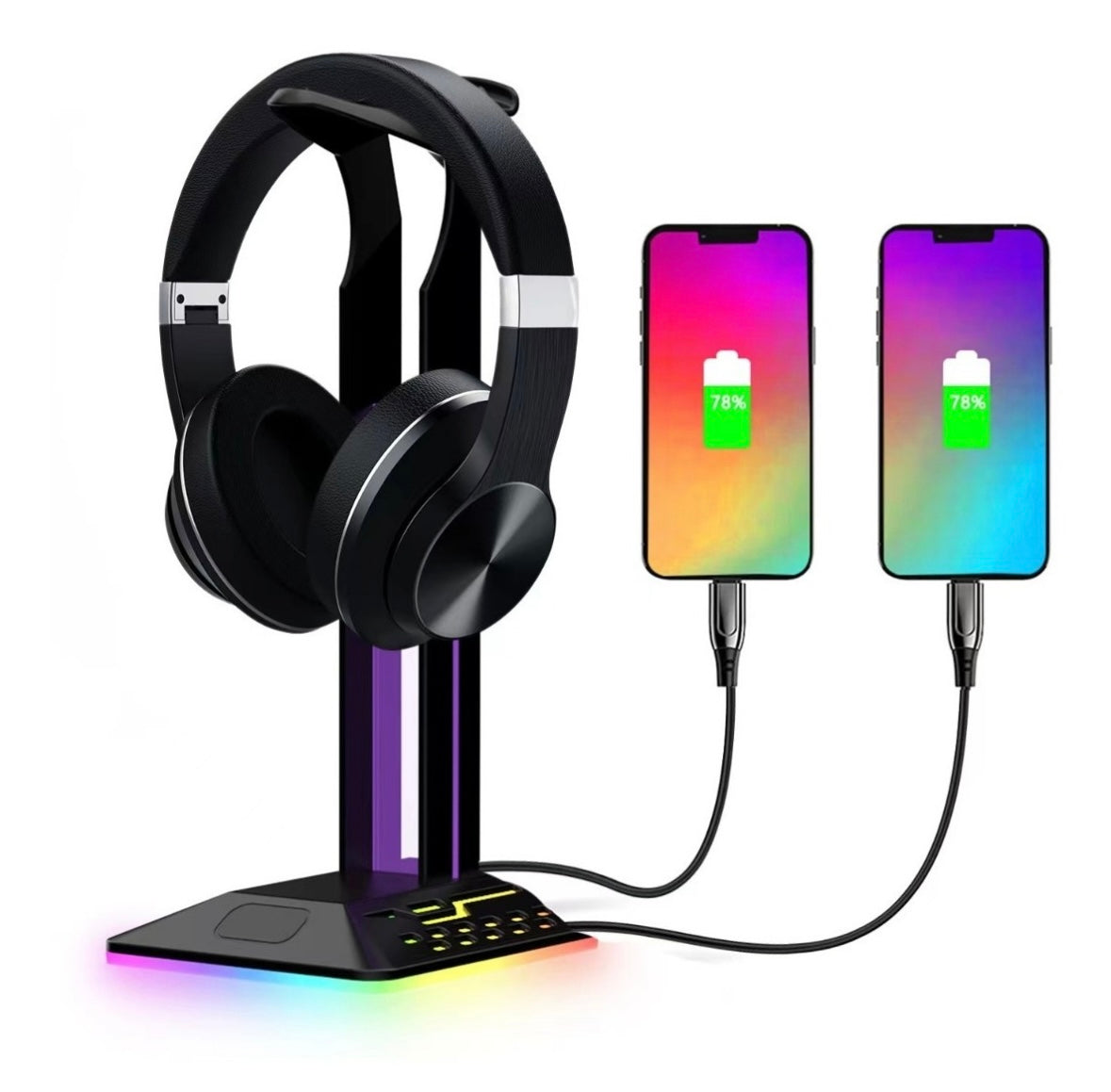 Soporte/base De Audífonos Gaming Para Escritorio