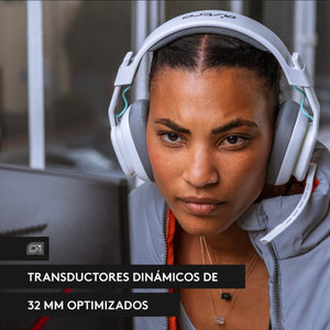 Audífonos Logitech Astro A10 Con Micrófono Color Blanco