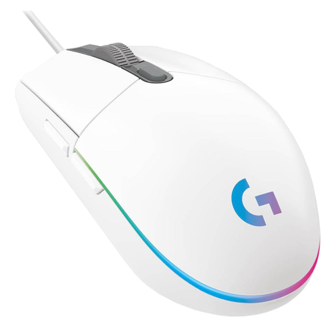 Mouse Gaming Logitech G203, color blanco