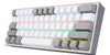 Teclado Gamer Redragon Fizz Rainbow K617r Blanco gris Inglés Idioma Inglés US