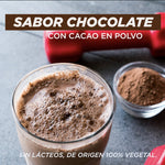 Proteína Vegetal En Polvo | Ayuda en el aumento y recuperación de masa muscular | Aporta creatina, glutamina y Q-ActinCon | Postbióticos añadidos | 675g Sabor Chocolate