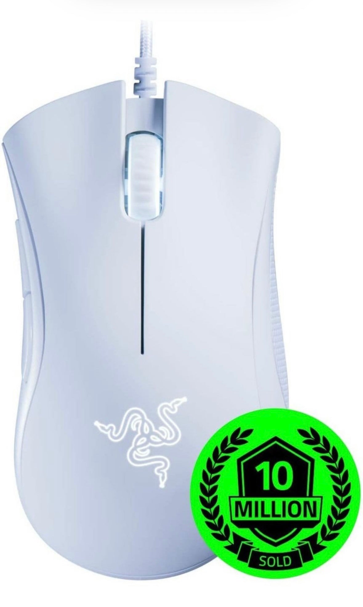 Mouse Gamer Alámbrico Razer Deathadder Essential Ergonómico Color Blanco