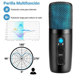 Microfono Condensador Rgb Cardioide Reducción De Ruido