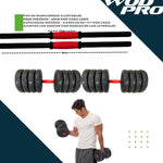 Set Kit Mancuernas Pesas Multiusos Ajustables Hogar Gym 30kg Color No