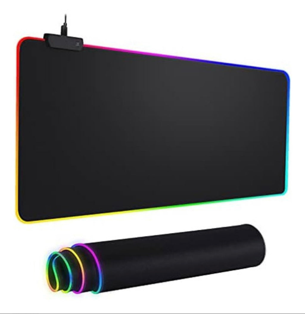 Alfombrilla Ratón Gamer Rgb Luz Led Mousepad 80x30 Mousepad Color Negro Dr Catch