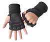 Guantes Para Gym Unisex Deportivos Gimnasio Antideslizantes, color negro