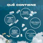 ZZZ BRN BPN PRO – Quemador de Grasa Nocturno con CLA, Carnitina, GABA, Magnesio y Manzanilla – Apoya la Relajación y Sueño Reparador 90 Cápsulas