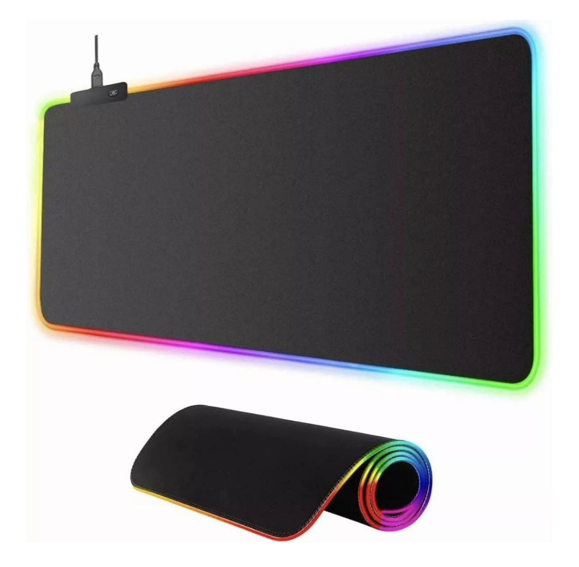 Alfombrilla Ratón Gamer Rgb Luz Led Mousepad 80x30 Mousepad Color Negro Dr Catch