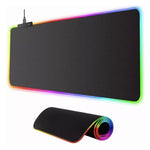 Alfombrilla Ratón Gamer Rgb Luz Led Mousepad 80x30 Mousepad Color Negro Dr Catch