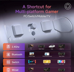Easysmx X20 Mando PC Inalambrico con Hall Joystick Hall Trigger Botone Mecánico 1000mAh Batería Bluetooth Control Para PC Switch Móvil Joystick Con Giroscopio RGB Para Wuchang: Fallen Feathers