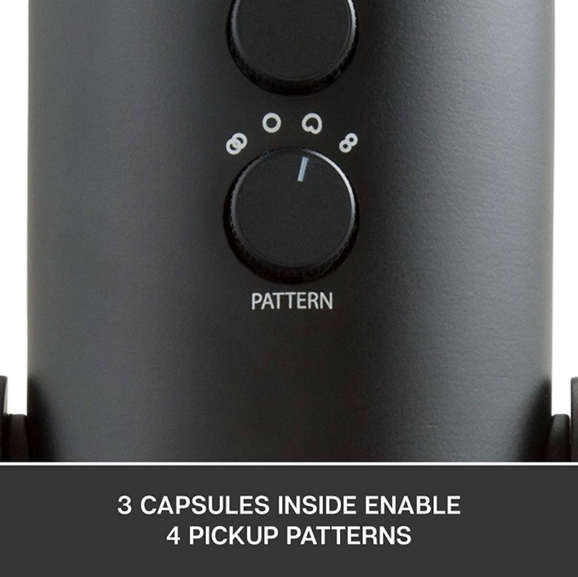 Micrófono Blue Yeti Condensador Omnidireccional color blackout