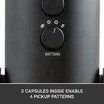 Micrófono Blue Yeti Condensador Omnidireccional color blackout