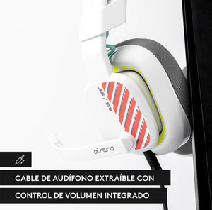 Audífonos Logitech Astro A10 Con Micrófono Color Blanco