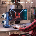Soporte de auriculares Oivo girable y gancho de controlador desmontable RGB LED