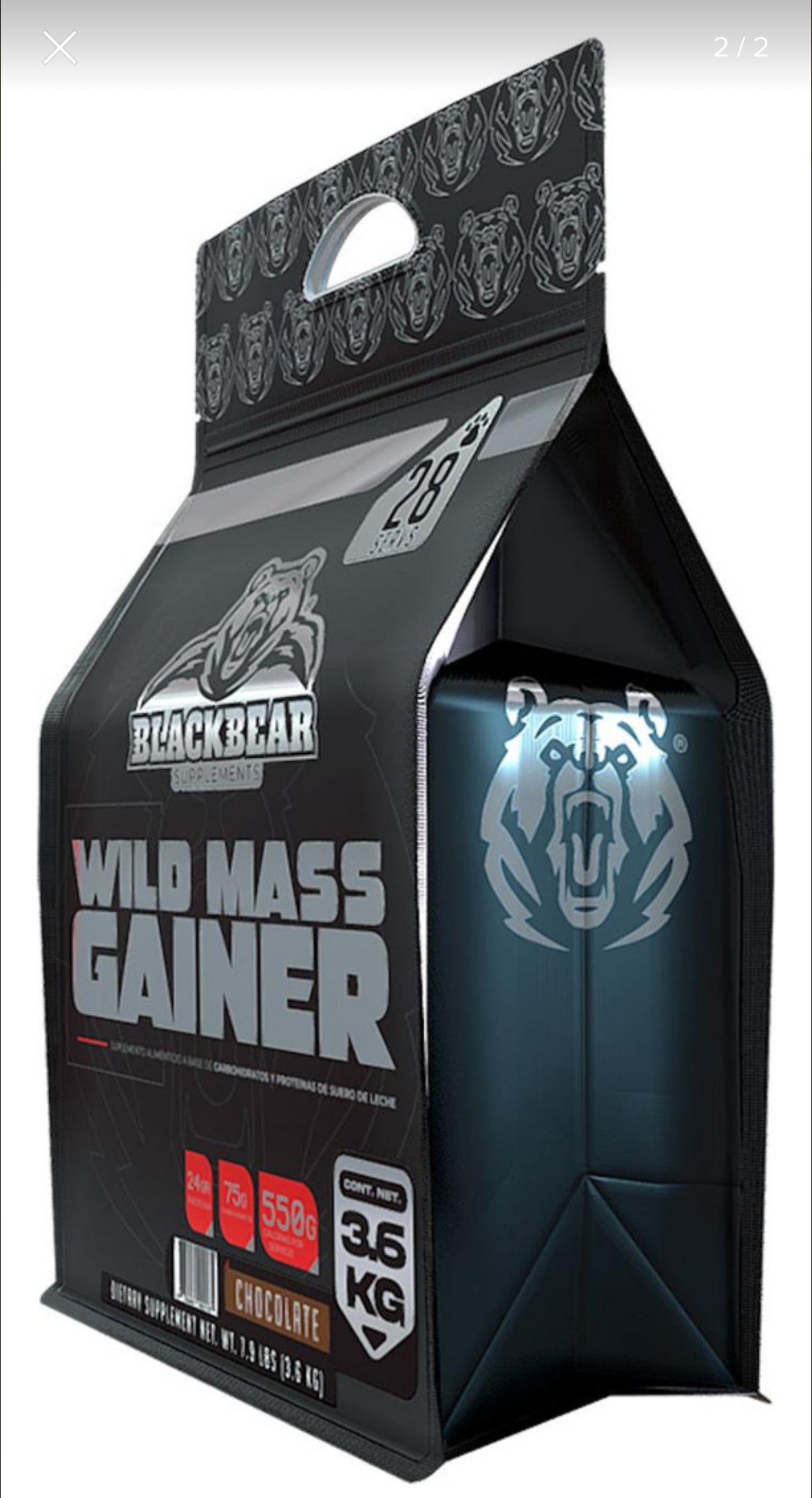 Ganador Wild Mass Gainer Chocolate 3.6 Kg Blackbear