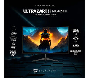 Monitor Gamer Curvo Balam Rush 23.8 Pulgada Mgx23c 165hz 1ms Color Negro