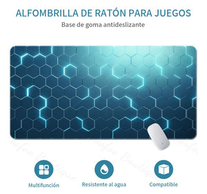 Mouse Pad Gamer Profesional Alfombrilla De Ratón 80x30 Cm Azul Acero