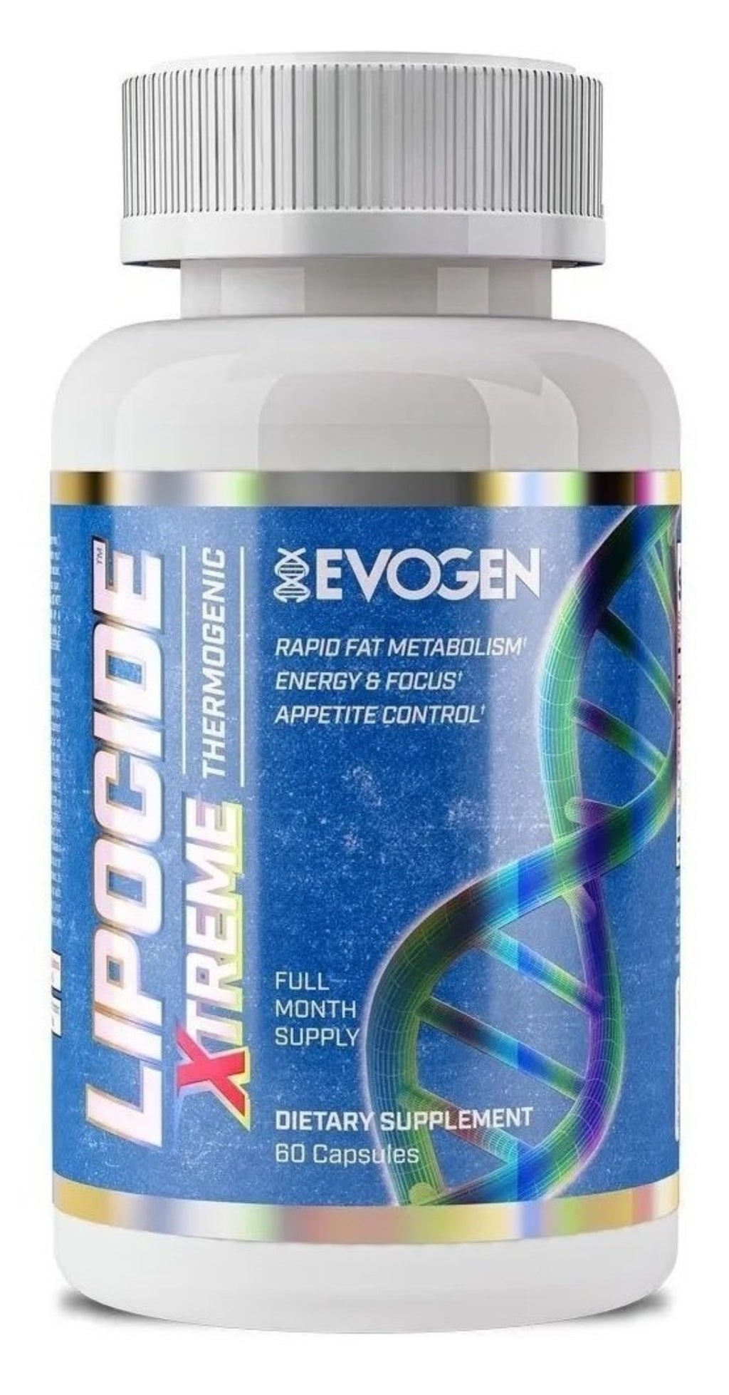 Termogenico Evogen Lipocide Xtreme 60 Capsulas Energia Sabor Sin sabor